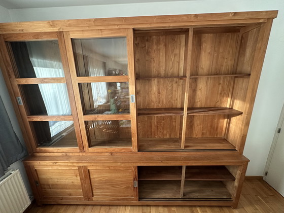 Image 1 of Buffet en teck | Vitrine | Bibliothèque | Bibliothèque de livres