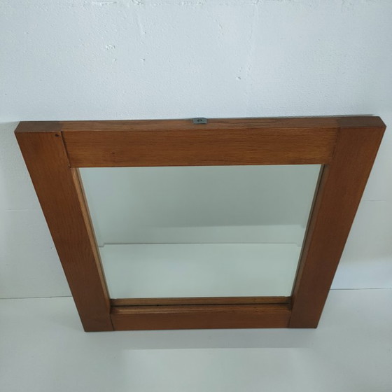 Image 1 of Miroir mural à facettes en chêne belge MTE Theuns (2 présents)