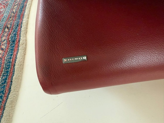 Image 1 of Leder Sofa Zweisitzer und Zweieinhalb-Sitzer Koinor rot
