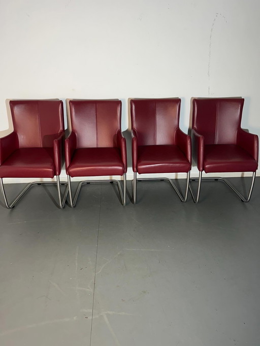 4 sillones de cuero Bert Plantagie