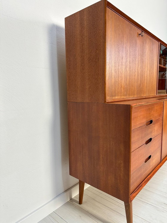 Image 1 of 1960s Teak Sideboard / Highboard ‘Vario 150’ by Rex Raab for Wilhelm Renz – Mid-Century Cabinet