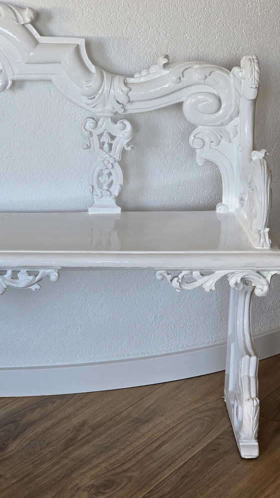 Image 1 of Vintage Dutch Rococo Hallway Bench