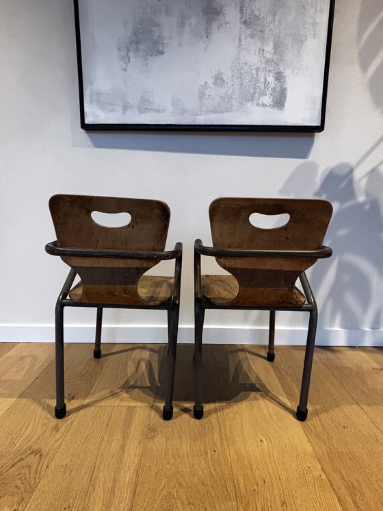 Image 1 of Kleine oude vintage kinderstoeltjes 