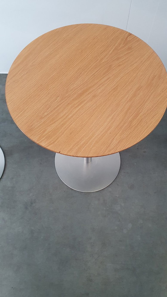 Image 1 of Lapalma lem Brio design tafel en statafel eik bartafel 75cm -102cm