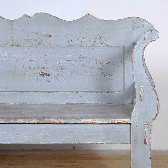 Image 1 of Banco antiguo de pino húngaro, ca. 1900