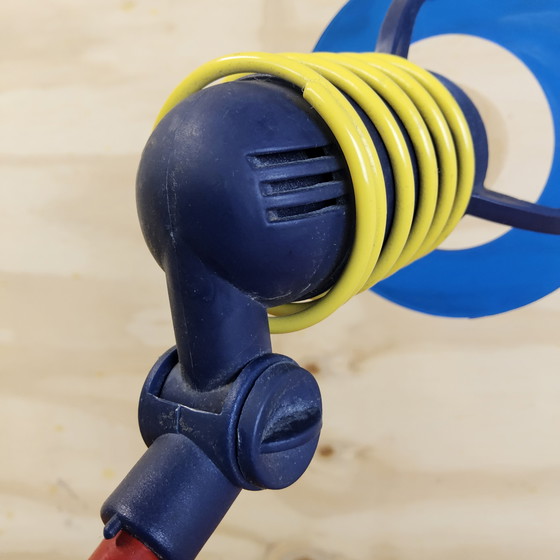 Image 1 of Vintage tafellamp Esto Oosterijk Memphis stijl (80s design) memphis style bureaulamp (kleurrijk)