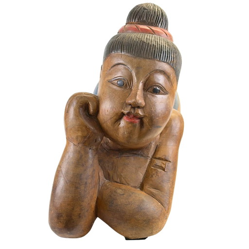 Tongzi chino monumental reclinado – una pieza decorativa de los años 20