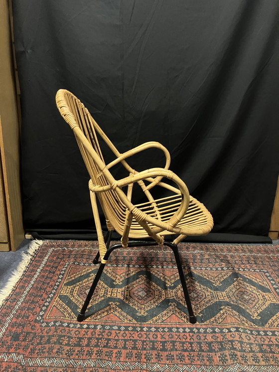 Image 1 of Vintage rotan fauteuil - Rohe Noordwolde 