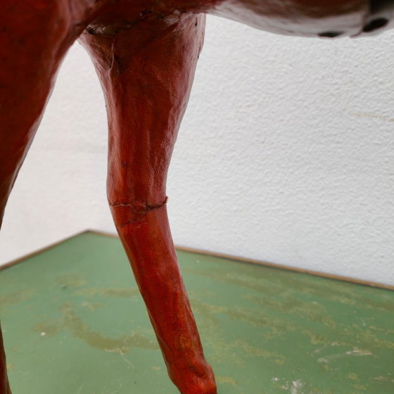 Image 1 of Vintage handmade leather Drommedaris statue