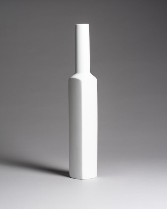 Image 1 of Rare XL Porcelain Vase Duo Hans Theo Baumann Rosenthal Germany 60s Vintage Chic