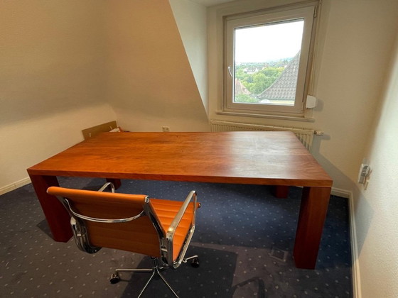 Solid wood dining table, cherry wood (photo 4 of 7)