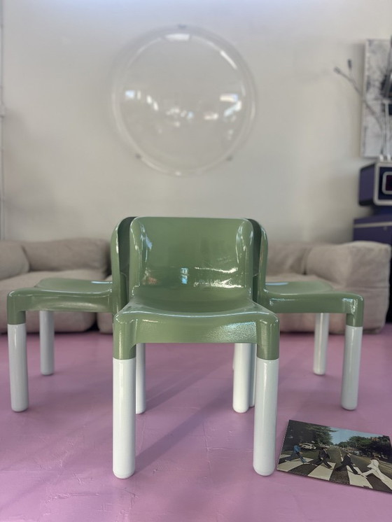 Image 1 of Kartell 4875 chairs designed by Carlo Bartoli