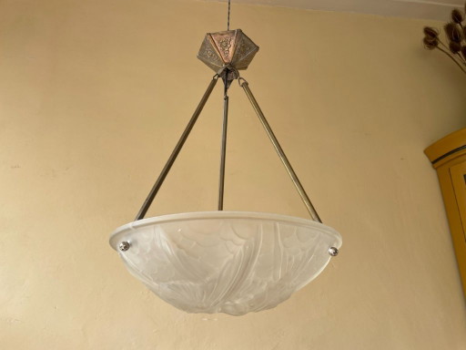 Noverdy Suspension coupelle française Art Déco 1930