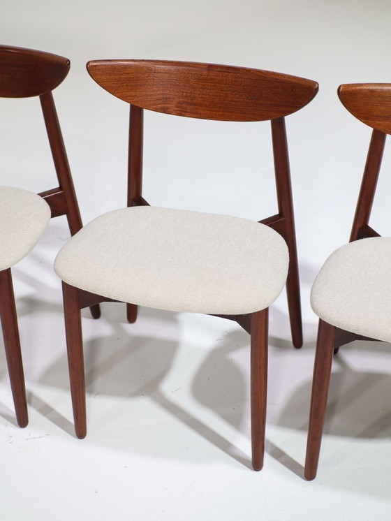 Image 1 of 6 sedie da pranzo Harry Østergaard in legno di teak, danesi, anni '60