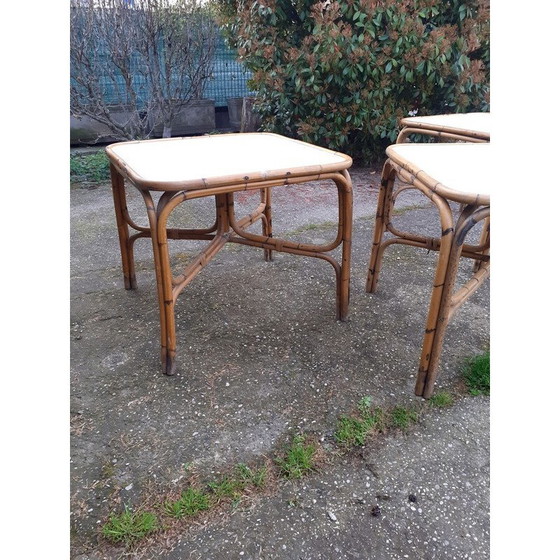 Image 1 of Vintage bamboo table, 1980