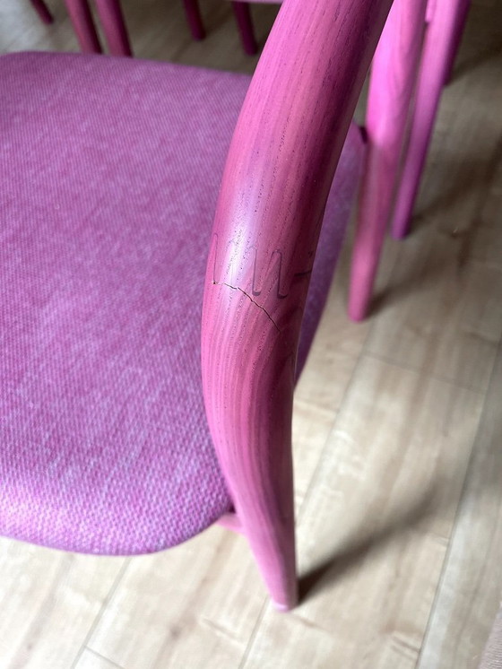 Image 1 of 4x Polspotten director's chair dining room chairs berry
