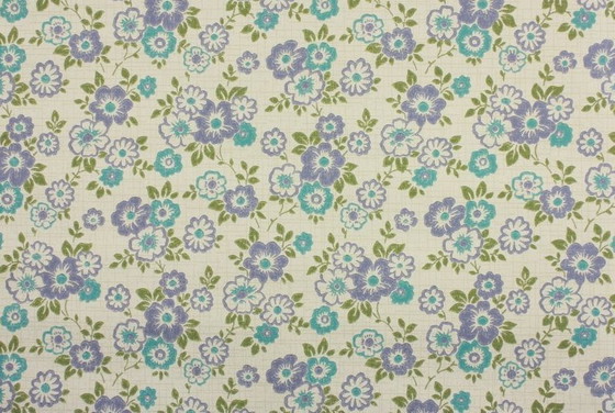 Image 1 of 7075 Vintage 1970s Paper Wallpaper With Flowers