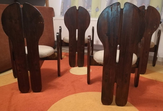 Vintage Dining Chairs & Table by Szeleczky, 1960s, Set of 5 – Dining set (photo 8 of 15)