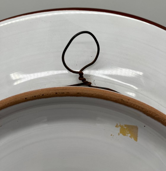 Laura Silvagni Faenza majolica wall plate, Italy 1987, Ø 30 cm – La Vecchia Faenza, Wall decoration, Ceramic (photo 10 of 14)