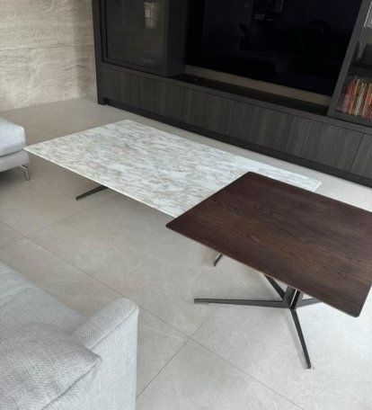 Image 1 of Flexform Fly Coffeetable 100X170Cm In Calacatta Oro