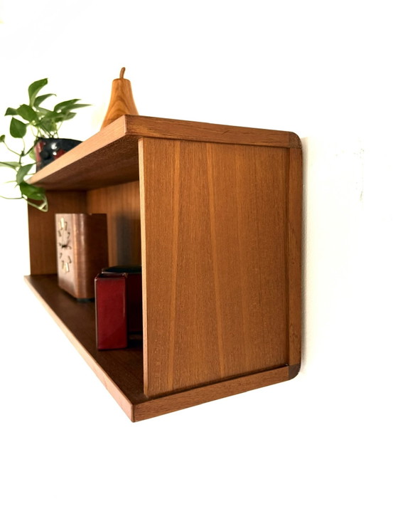 Vintage Teak Wall Shelf, 1960s – Wall cabinet, Wood (photo 5 of 12)