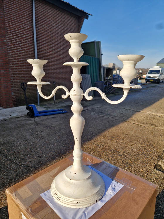 Image 1 of Beautiful antique metal candlestick