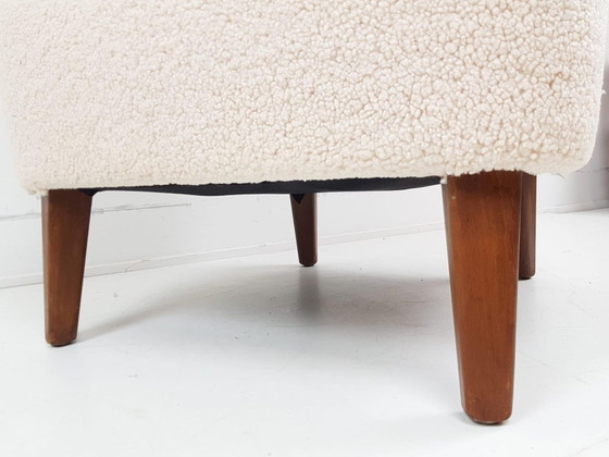 Fauteuil Artifort vintage en tissu Teddy, récemment retapissé, modèle homme – Wood, Textile (photo 5 of 8)