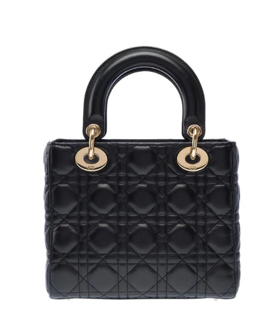 Image 1 of Borsa DIOR Lady Dior in Cuir Noir - 103268
