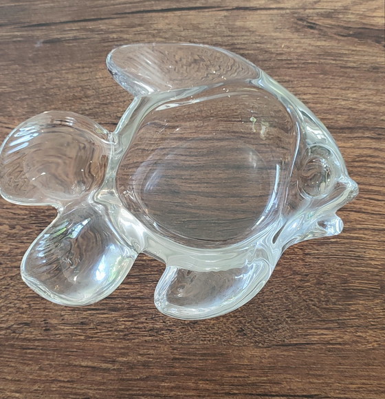 Image 1 of Gegoten glazen "vis" vintage zakverdeler