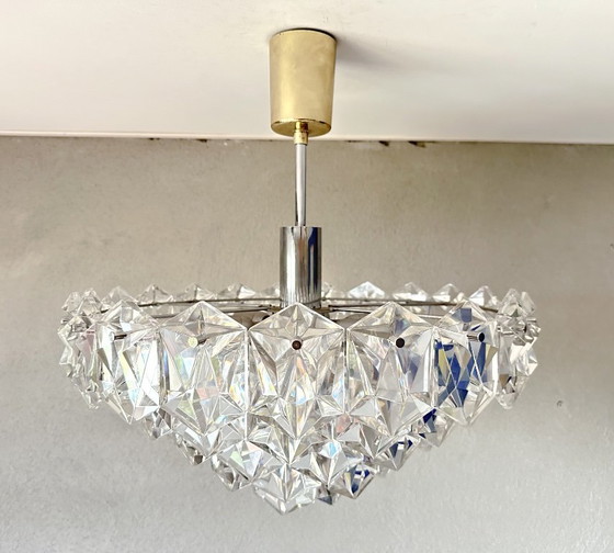 Vintage Grote Kinkeldey Kroonluchter – Crystal, Glass (photo 3 of 11)