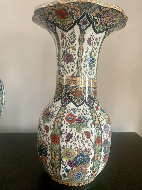 Image 1 of 1x set of vases Delft Petrus Regout