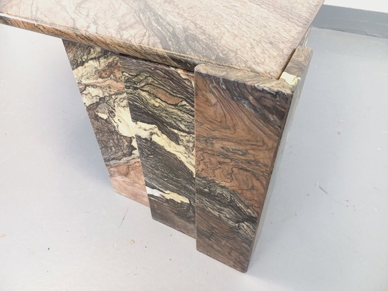 Image 1 of Vintage marmeren salontafel uit de jaren 70.