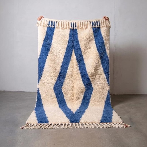 Autentico tappeto berbero tradizionale dell'Atlante, misura 2/3 M – Alberto Bazzani, vloerkleden en tapijten, Wool