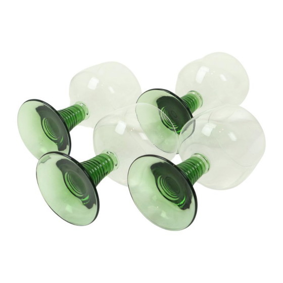 Image 1 of Set Van 4 Vintage Luminarc Roemer Wijnglazen