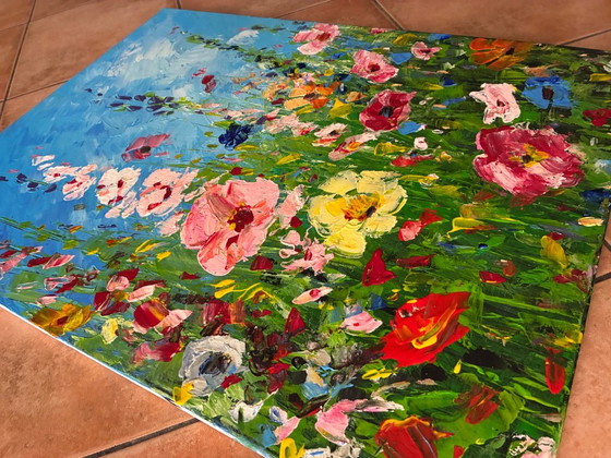 Field of Flowers – Paintings & Drawings, Canvas (photo 11 of 12)