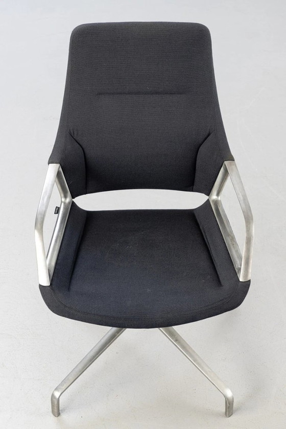 Image 1 of Wilkhahn Graph 301/5 bureaustoel in aluminium en stof