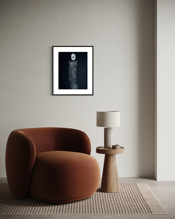 Image 1 of Robert Detheux / Seltene surrealistische Collage / Die Frau mit den zwei Gesichtern