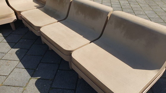 Sixinch Offshore Set lounge modulare di design 20 pezzi taupe vintage – Divani modulari, Plastic (photo 9 of 35)