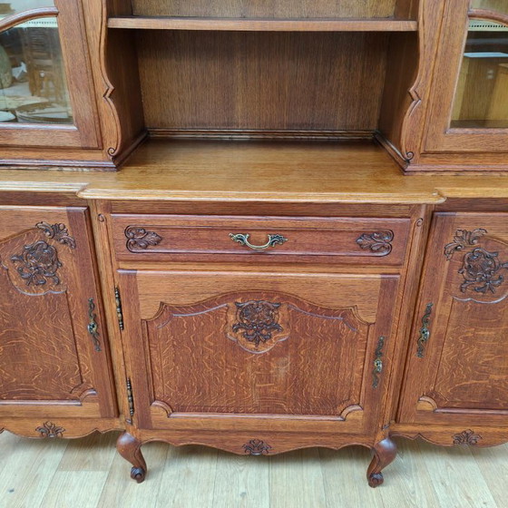 Credenza con Vetrina Vintage Cassettiera Mobile a Parete – Credenze con vetrina, Glass, Wood (photo 16 of 17)