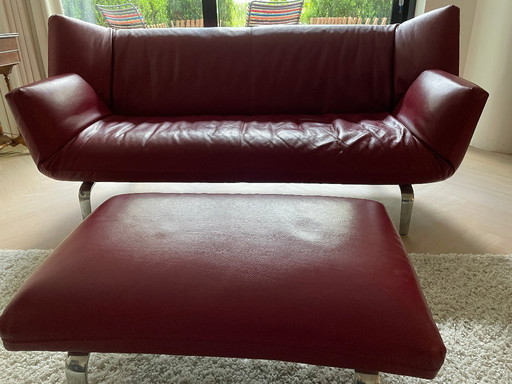 Leolux bank devon with hocker