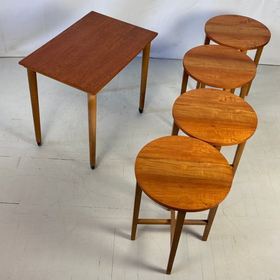 Image 1 of Paul Hundevad Teak Nest of Tables, 1960s