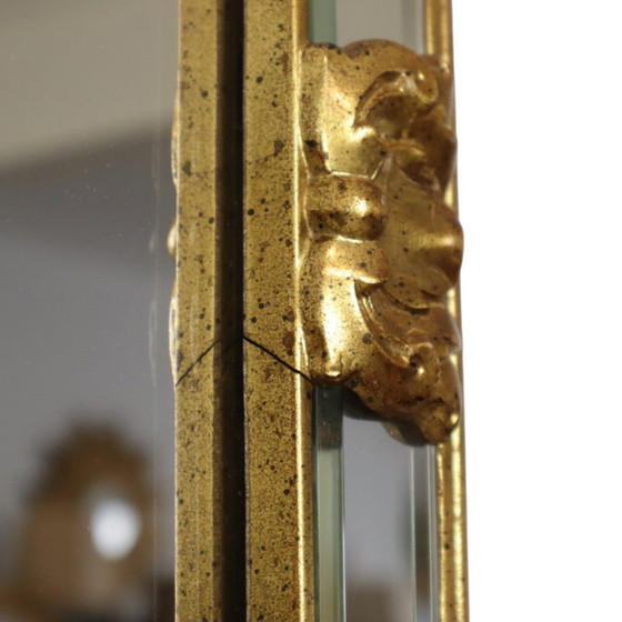 Grote Vintage Deknudt Spiegel Hollywood Regency Jaren 70 Design – Glass (photo 11 of 19)