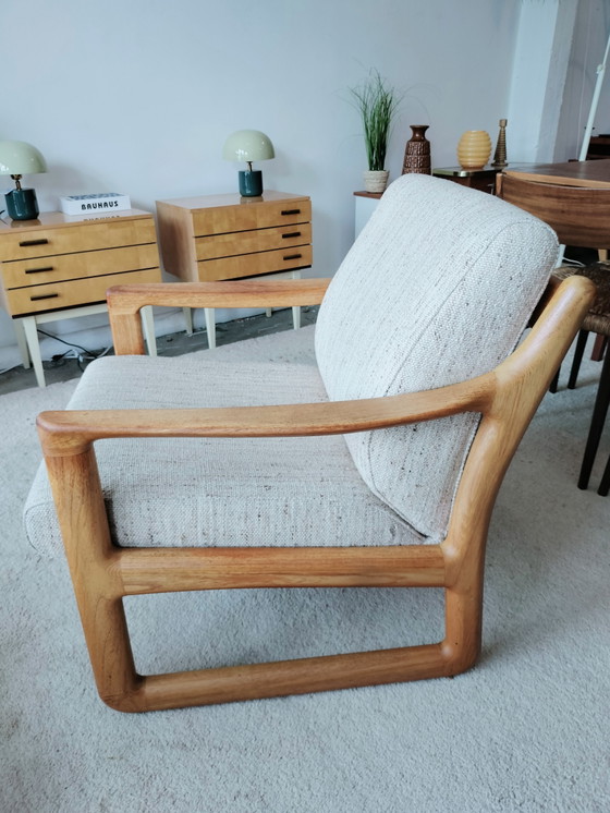 Poltrona vintage in teak danese, Silkeborg – Poltrone, Wool, Wood (photo 12 of 12)
