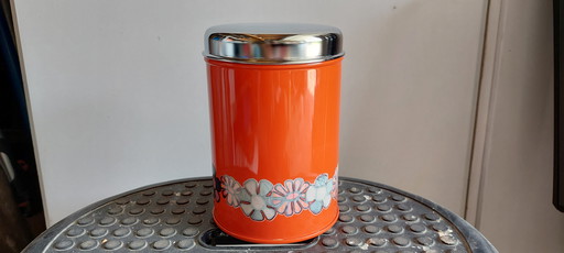 Vintage brabantia storage boxes, orange