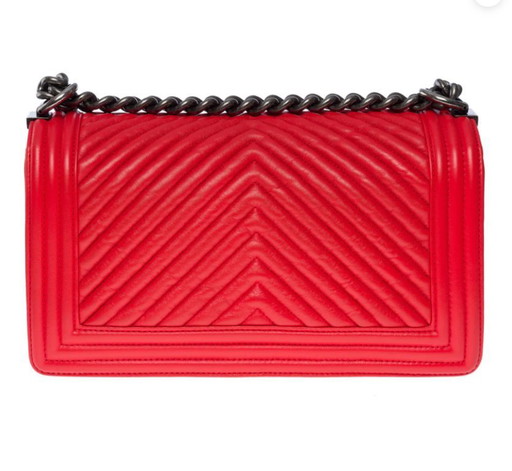 Borsa CHANEL Ragazzo in pelle rossa - 101034