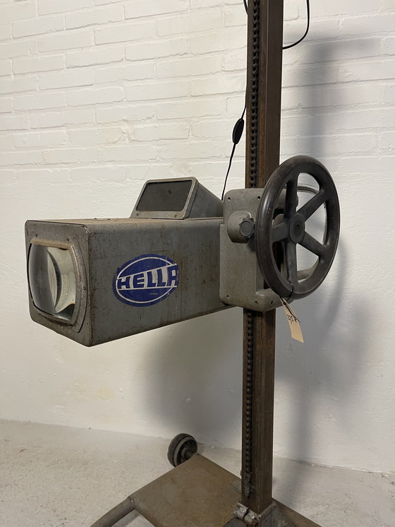 Image 1 of Lampada da terra retrò industriale vintage con faro Hella