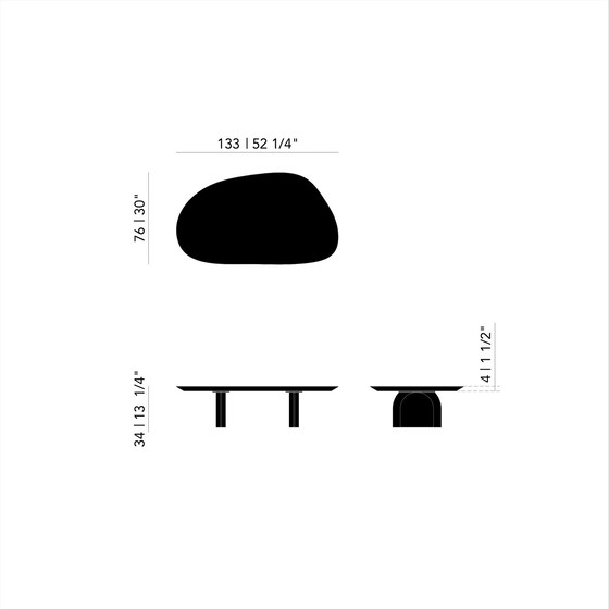 Image 1 of Studio Henk Salon Table (blob)