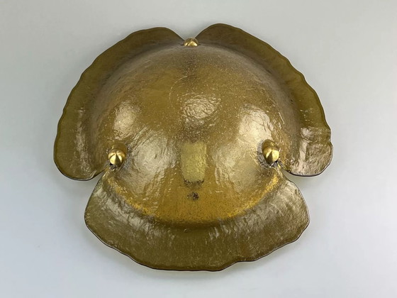 Image 1 of 60's 70's Peill & Putzler Plafonnier Verre Space Design Lampe