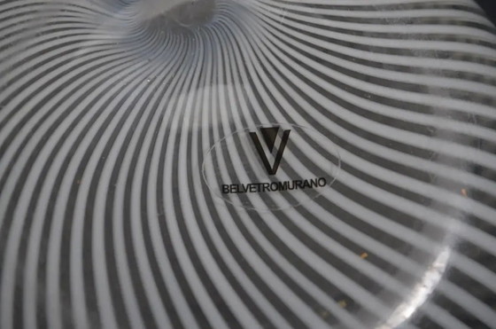 1970s Belvetro Murano - Piriform Glass Vase With Reticello Laitimo Decoration – Murano Glass, Italian Design (photo 5 of 10)