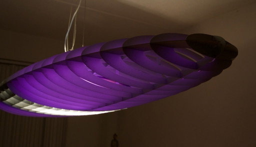 Titania Queen Luceplan D17Q suspension XL 140cm violet rouge vert